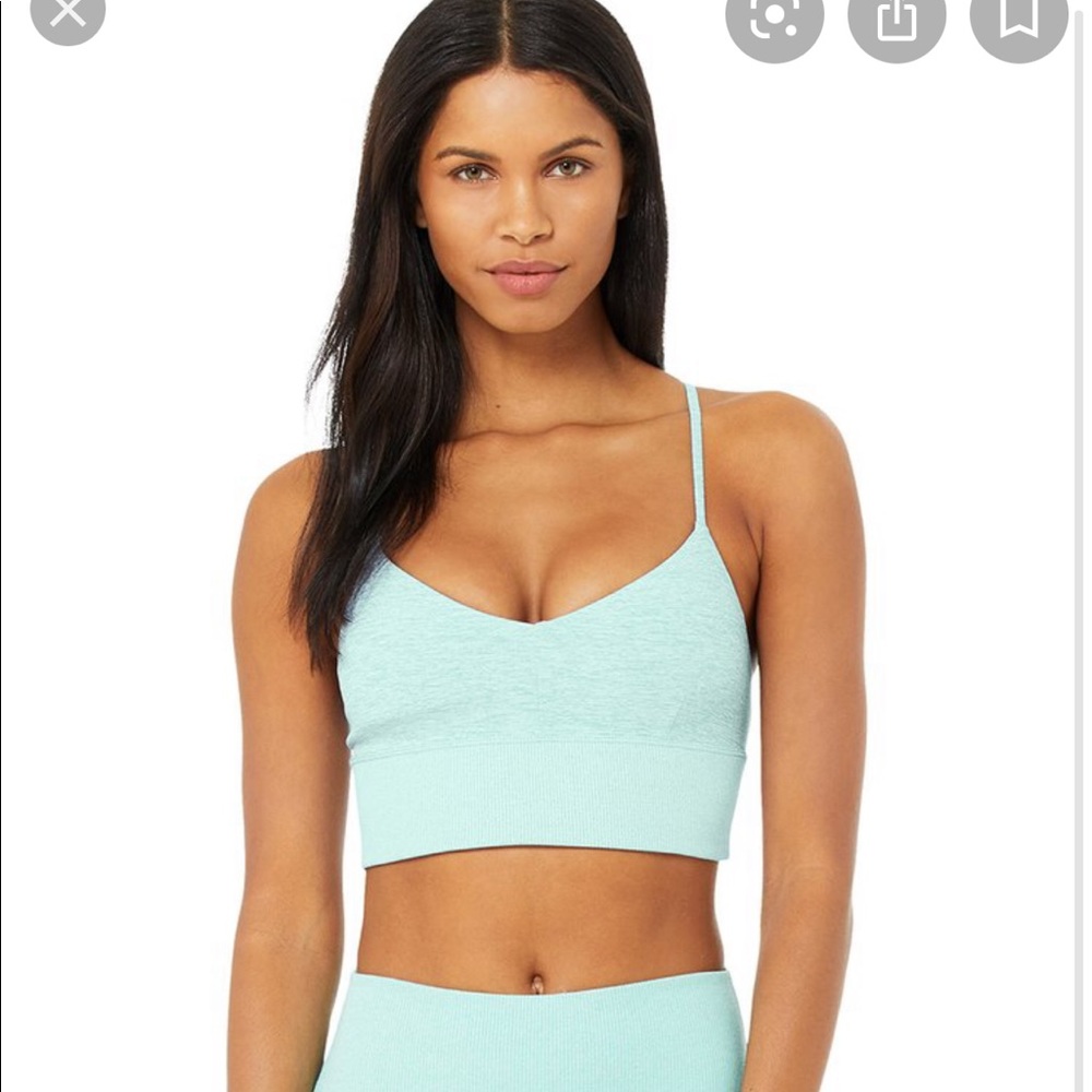 ALO Yoga Light Blue Sports Bra